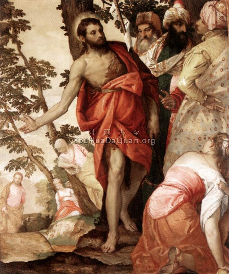 St John the Baptist Preaching - 保罗·委罗内塞